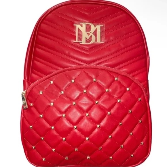 BADGLEY MISCHKA Studded Vegan Leather Backpack  **HP** - Picture 1 of 8